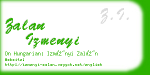 zalan izmenyi business card